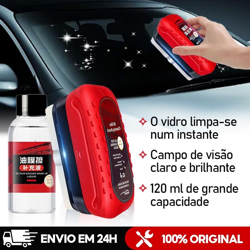 Escova De Limpeza De Filme De Óleo De Carro-Limpador De Pára-Brisa Profissional , Antiembaçante E Visão Clara