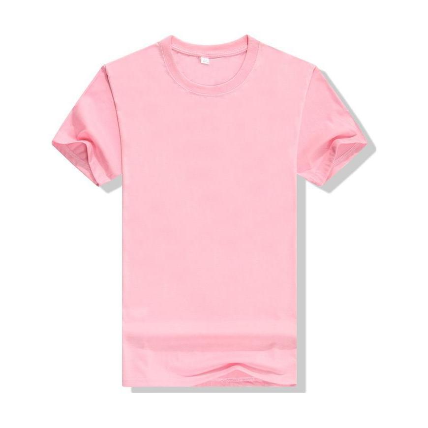 Camisa masculina de malha de algodão rosa em Oferta na Shopee