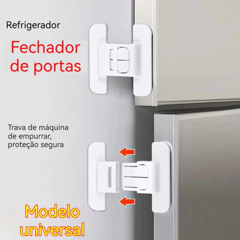 Trava Gaveta Armário Geladeira Porta Vaso Sanitário Segurança Protetor Infantil