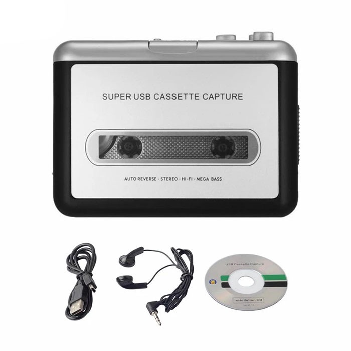 Ezcap Walkman Cassete Music Player Fita Para PC MP3 Conversor USB