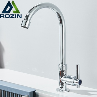 Torneira para casa de banho/cozinha Torneira giratória de 360° para bancada, uso com água fria em Oferta na Shopee