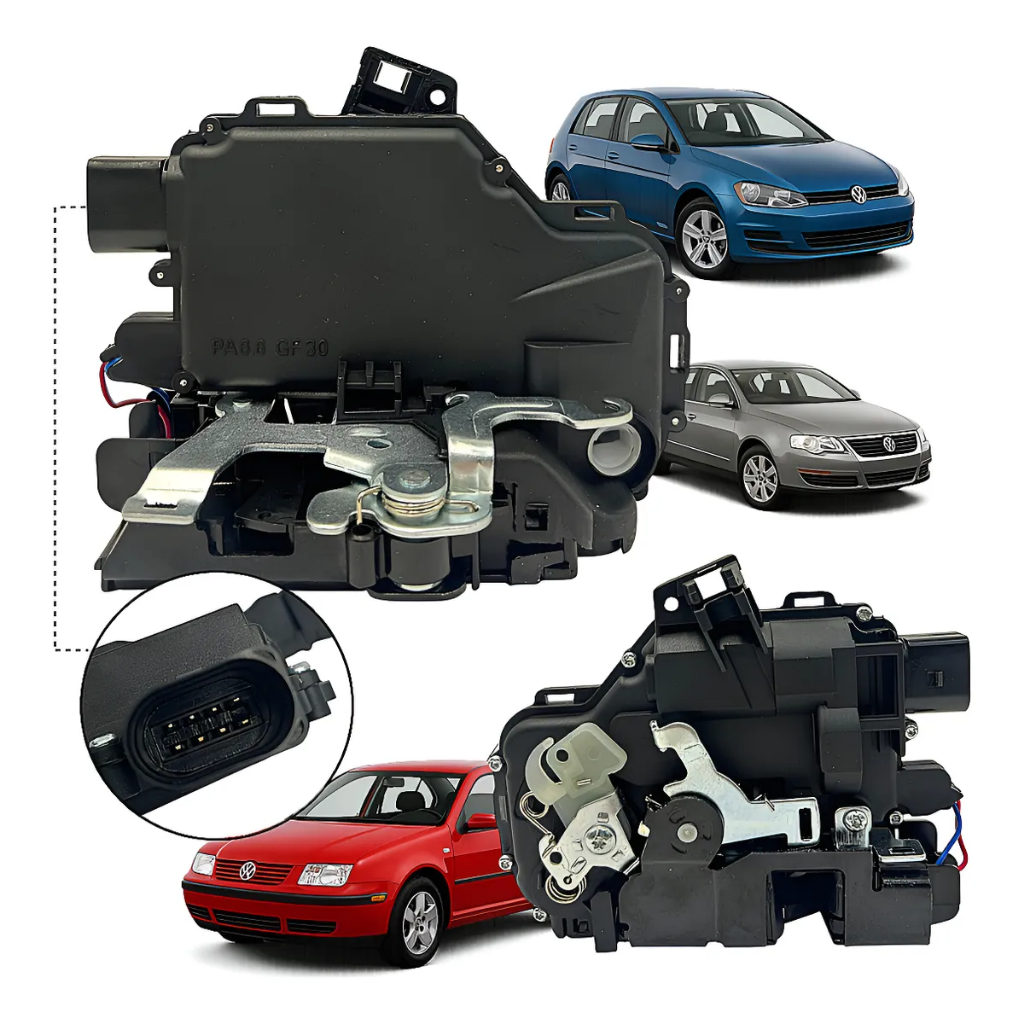 Fechadura Elétrica Dianteira Esquerda Porta Do Motorista Golfe Bora Passat 1999 2000 2001 2002 2003 2004 2005 2006 2007 
