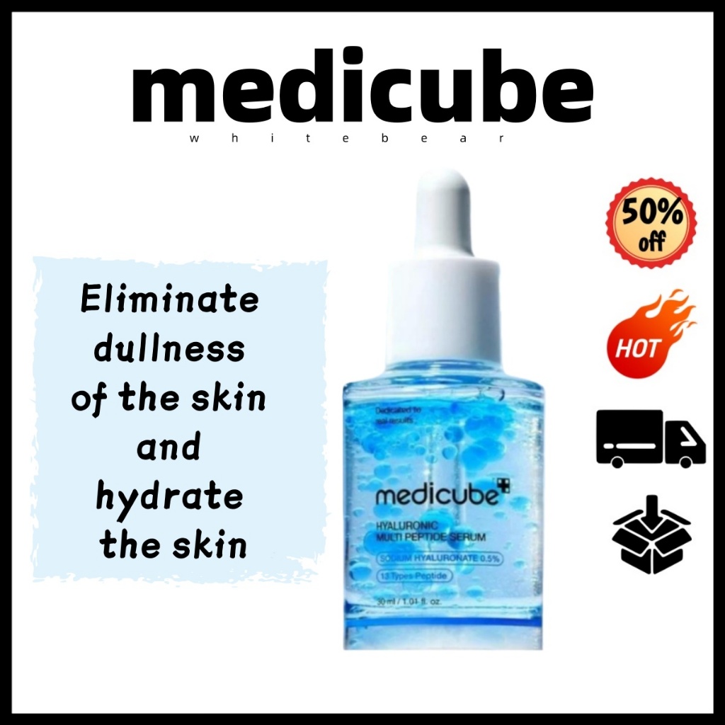 Líquido De Essência De Peptídeo De Ácido Hialurônico Medicube De 5.5 Polegadas 30ml | Pele Nutritiva Hidratante Profunda