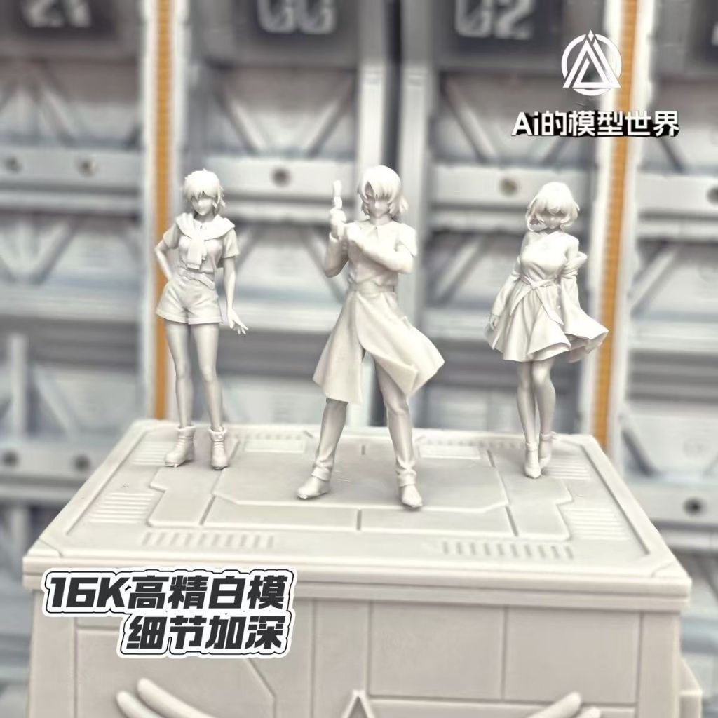 Gundam Villain 08 Esquadrão Enasaha SEMENTE Lin Stella Lucier Aslan Modelo Branco Tiro One Shot Two NVWO