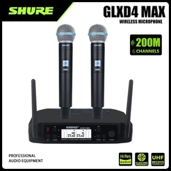 Shure Glxd4 Dois Microfone Profissional Sem Fio KTV FM Performance U Band Beta58a