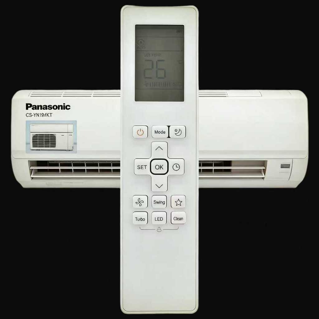 Panasonic Air Montado Na Parede Série YU (ZKT) 18097 BTU Inversor (Branco) CS/CU-YU18ZKT + Z951A Ar Condicionado Remoto