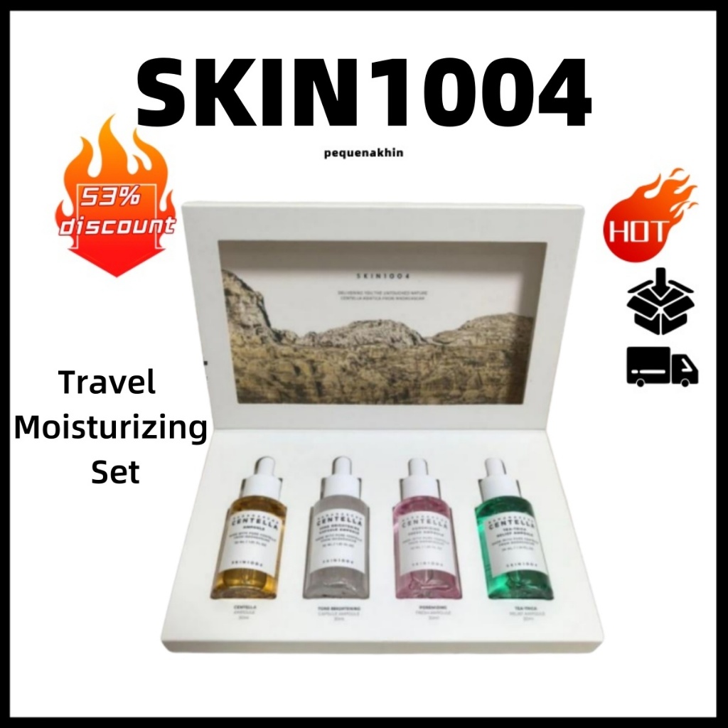 5.5skin1004 Conjunto De Essência De Erva De Neve Skin Angel Calming Multi Care Essence 30ml 4 Frascos