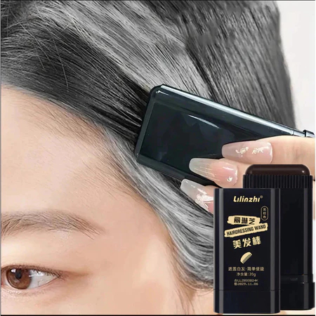 astão De Cabelo À Prova D'água E De Suor , Sem Manchas Desbotamento , Cobre Cabelos Grisalhos , Pente Dentado Natural