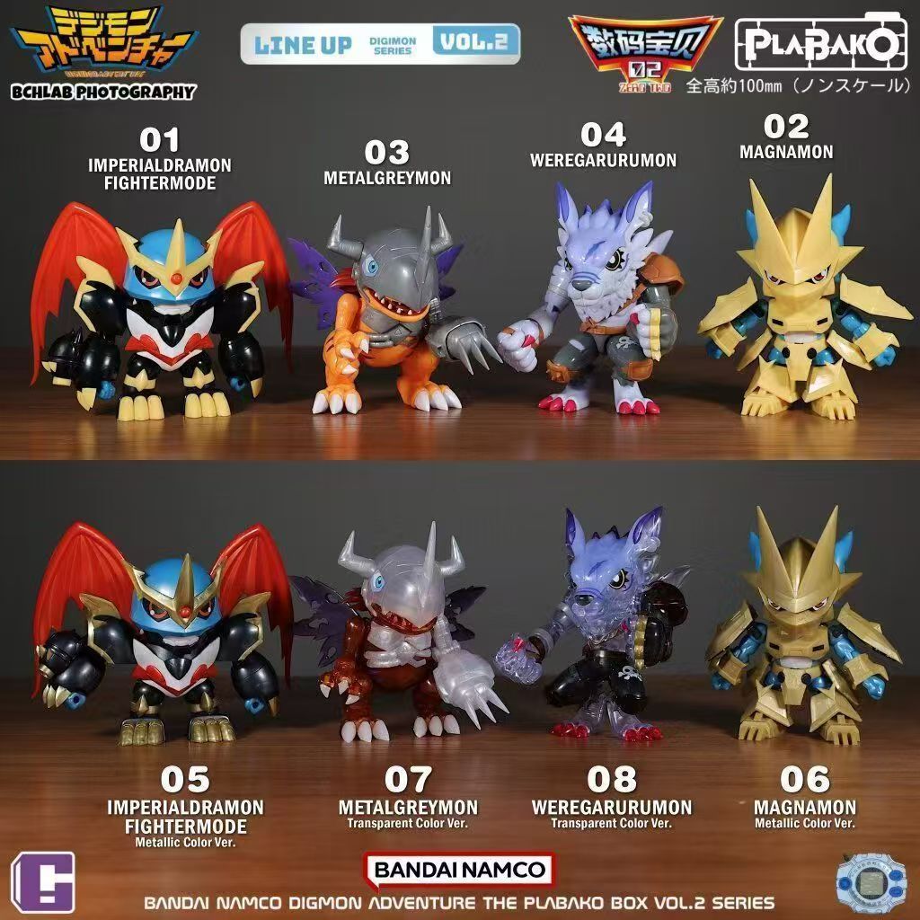 ZW [Genuíno] BANDAI plabako Digimon Segunda Bomba Série de Montagem Caixa Misteriosa Figura de Jogo da Moda Brinquedos C