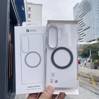 Capa Magnética De Acrílico Transparente Para Samsung Galaxy S26 Ultra S26Ultra 5G Carregamento Sem Fio Dura PC À Prova D em Oferta na Shopee