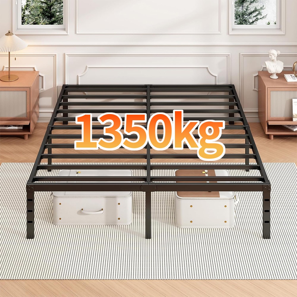 Estrado de Metal para Cama de Casal/Cama de Solteiro – com Suportes de Ripas de Aço，Dobrável e Fácil de Instalar em Oferta na Shopee