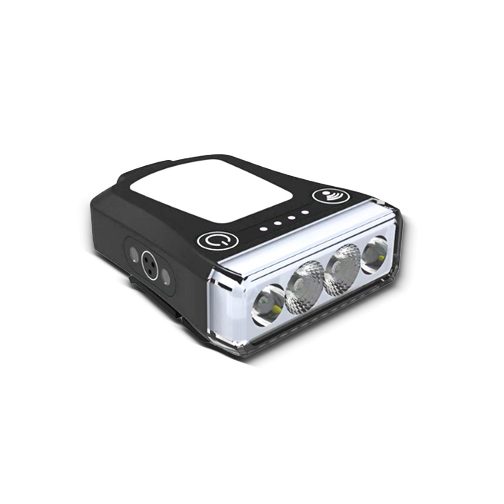 Uniwity Lanterna de Boné LED Recarregável USB Sensor Movimento à Prova d’Água Pesca Camping