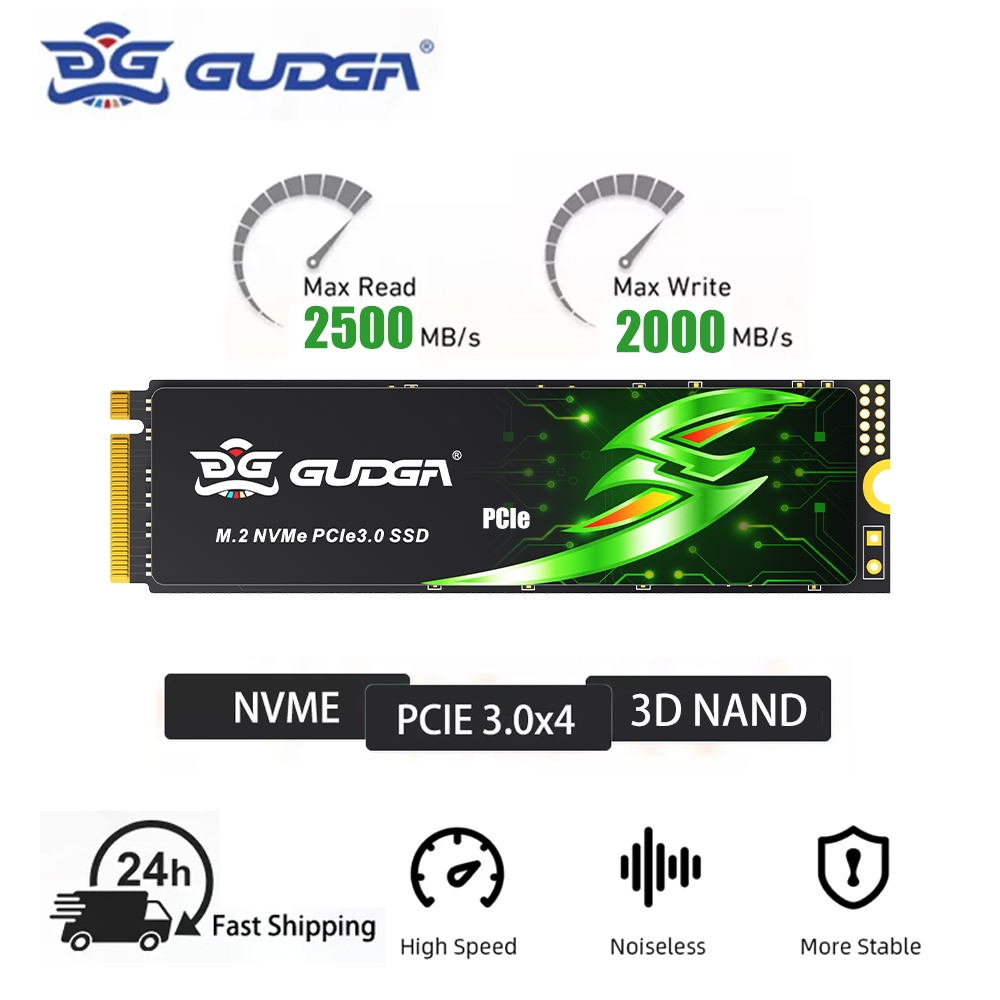GUDGA M . 2 NVME PCIE3.0 2280 SSD 256 Gb 512 1 Tb 3D NAND FLASH Unidade De Estado Sólido Integrada Para Notebook Desktop