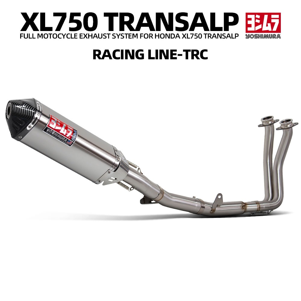 Para XL750 Transalp 750 Moto Sistema De Escape Frente Link Coletor Conectar TRC-GP Silenciador Com DB Assassino