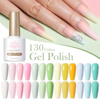 BORN PRETTY 10ml Doce Primavera Verão Cor Gel Unha Polonês Luz Amarelo Verde Varnis De Lo…