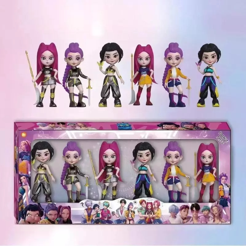 Conjunto de Figuras K-pop Hunter Girl, Presente Perfeito para Fãs e Colecionadores com Design Moderno em Oferta na Shopee