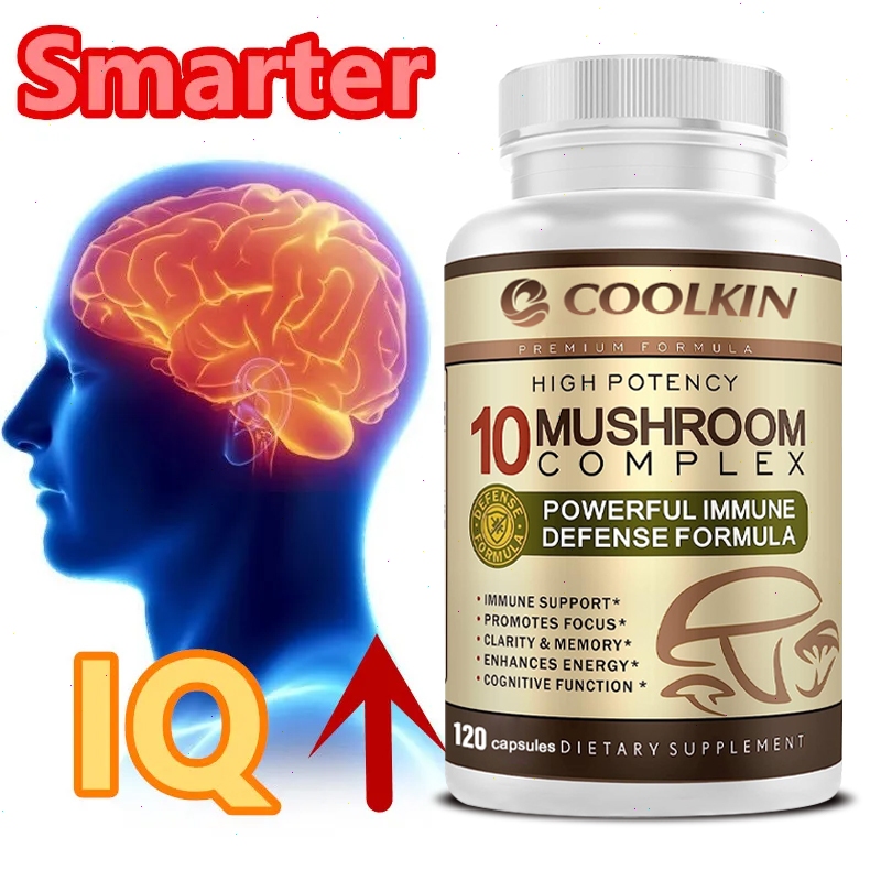 Coolkin Cordyceps Sinensis Powder, Ganoderma Lucidum Extract, Made in the USA, 30/60/120 Capsules