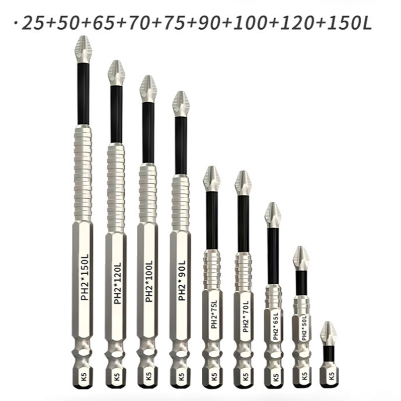 9 Pcs K5 Antiderrapante De Alta Dureza Cruz Magnética Cabeça em Oferta na Shopee