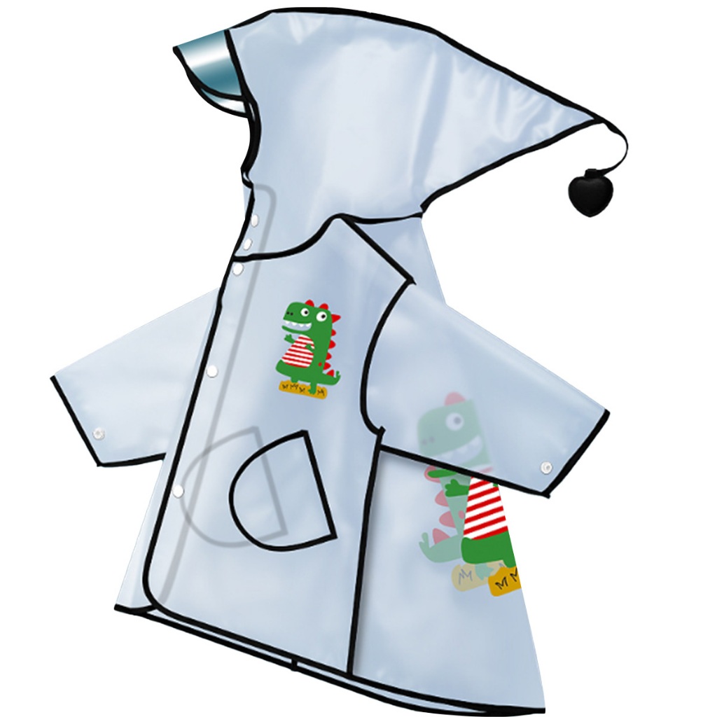 Uniwity Capa deChuva Infantil Impermeável com Capuz Etampa Animada Leve Dobrável para Menino Menina