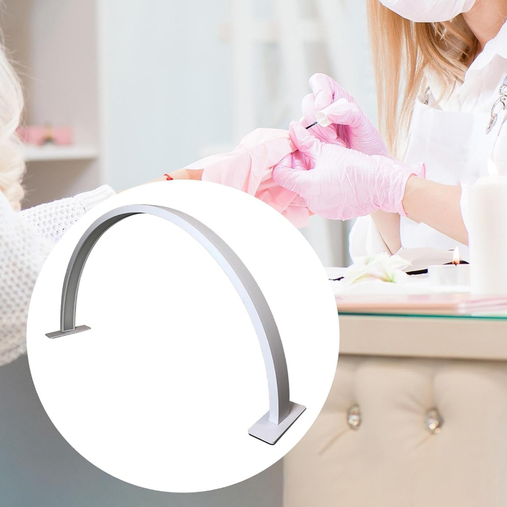 Luminária Led Meia Lua de Mesa Ring Light Estética e Manicure 3 Cores