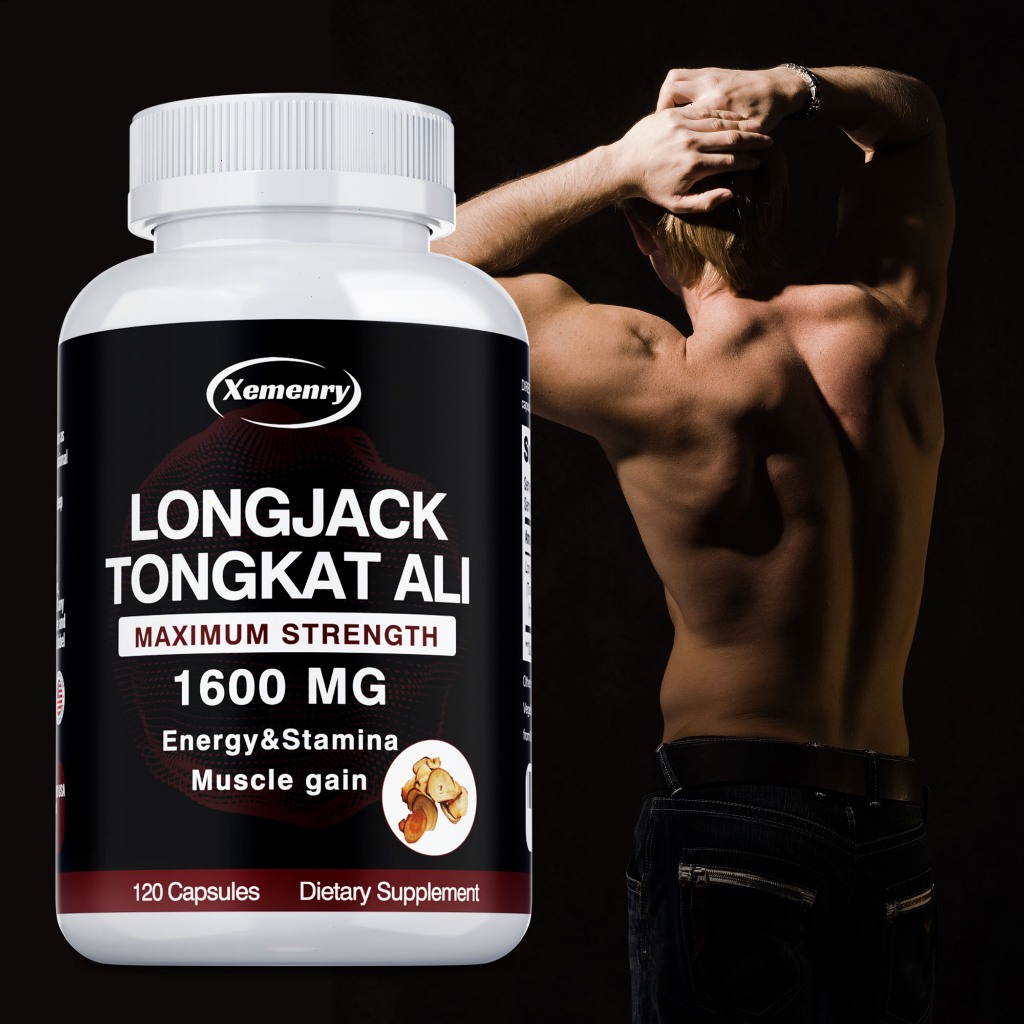 XEMENRY contains Tongkat Ali 1600 mg, made in the USA, 30/60/120 capsules