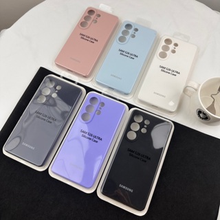 Para Samsung Galaxy S26 S25 S24 S23 S22 Ultra Plus Caso De Silicone Líquido Sedoso Macio-Toque Volta Capa Protetora S26u em Oferta na Shopee