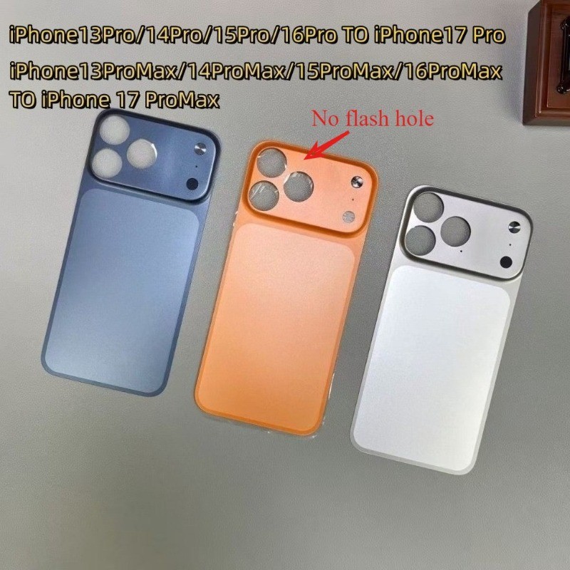 Sem Furo De Flash Substituição Instantânea De Filme Traseiro Completo 17 Pro Max Para IPhone 13 14 15 16 Pro MAX Mudança em Oferta na Shopee
