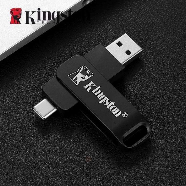 Kingston Mini Unidade Flash 2 Em 1 USB E Tipo C Drive De Alta Velocidade 8GB 16GB 32GB 64GB 128GB 2TB Pendrive
