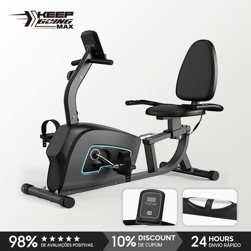 Bicicleta Ergométrica Recumbente Com Monitor De Frequência Cardíaca