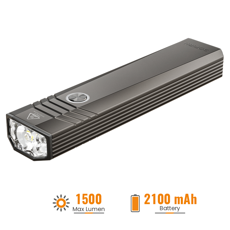 SOFIRN ST1 Lanterna LED 1500 Lumens Mini Recarregável USB EDC Tática Resistente À Água IPX7