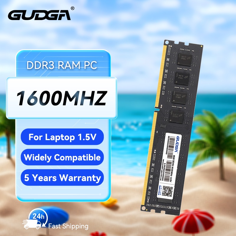 GUDGA 1PC Memória RAM DDR3 PC 4GB 8GB 1600MHZ Sodimm 1.5V 260Pin Para Desktop