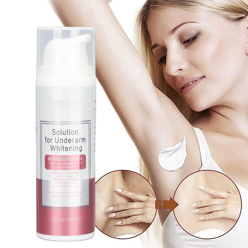 Creme clareador para axilas e barriga - Fórmula avançada de colágeno, hidratante clareador