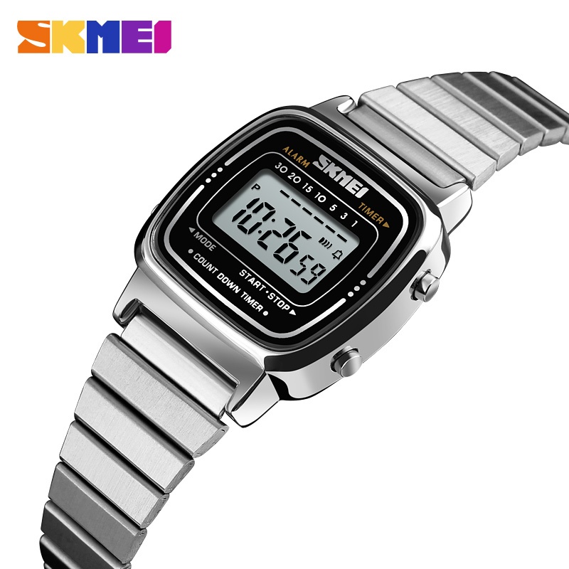 SKMEI 1901 Moda Chic Lady's Quartz Watch 2 Opções De Pulseira À Prova D'água Elegante Relógio De Pulso Feminino Presente