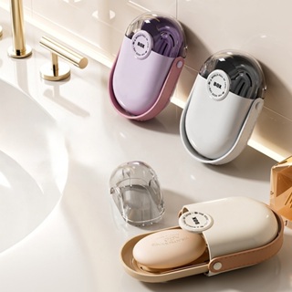 Caixa de sabonete portátil - Mini caixa de viagem com função de drenagem, Design de tampa selada, fácil armazenamento em Oferta na Shopee