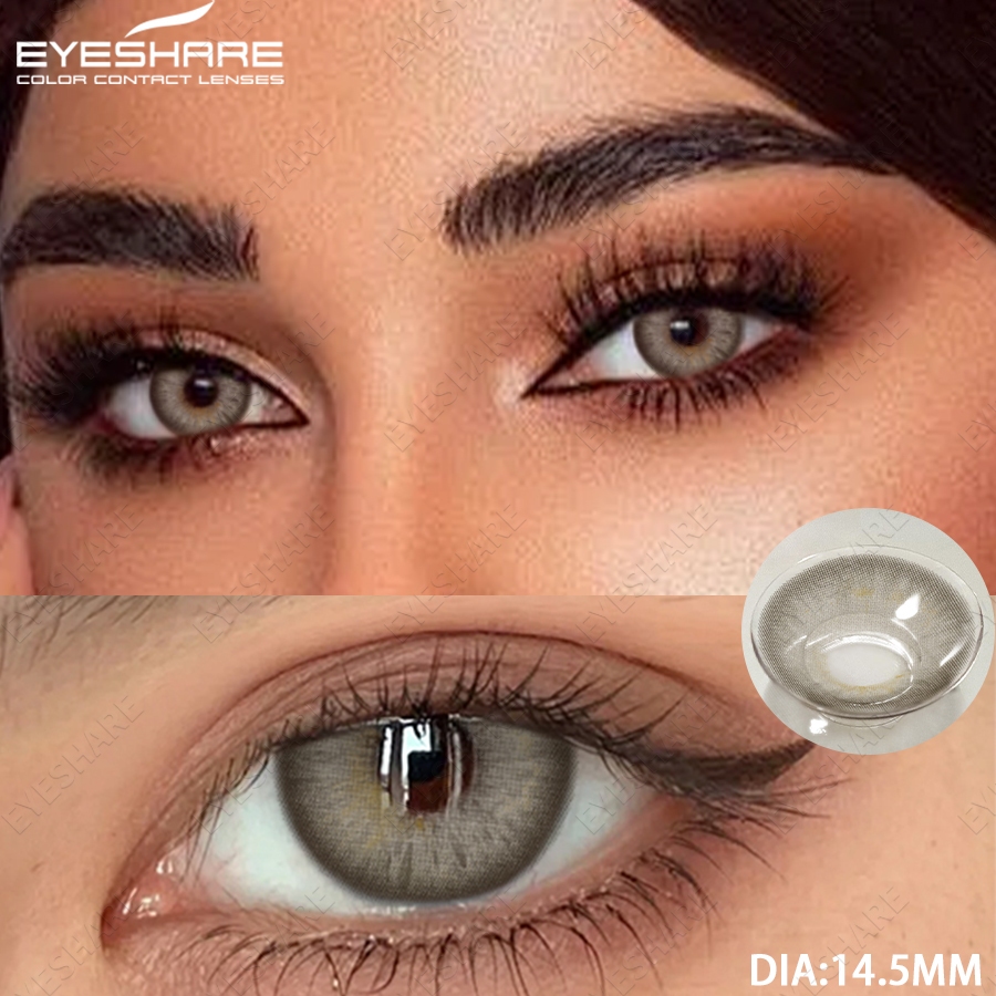 EYESHARE 1 Par De Lentes De Contato Coloridas Com Marrons Naturais , De Beleza , Envio Rápido Do Brasil
