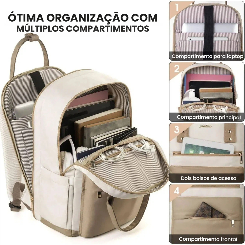 Mochila Grande Unissex Com Porta USB E Telefone , Ideal Para Negócios Viagens em Oferta na Shopee