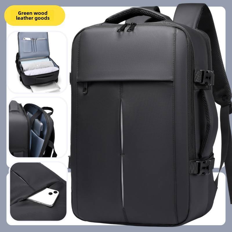Mochila para Laptop Impermeável Expansível, Mochila Reforçada para Trabalho e Viagem em Oferta na Shopee