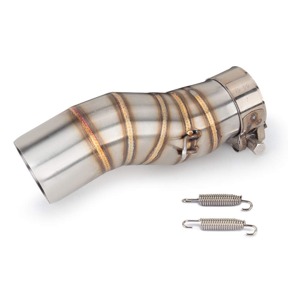 Deslizamento No Tubo Médio Apto Para CFMOTO 450MT Motocicleta Escape Modificar Aço Inoxidável 51mm Interface De Ligação 