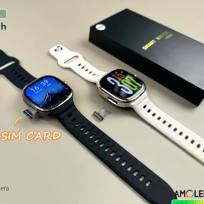 M99 Android 8 + 128GB Relógio Inteligente 4G Cartão SIM De Telefone AMOLED Câmera Rotativa APP Download 2026 wifi GPS NF