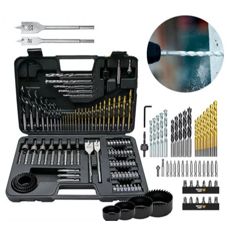 Ferramentas Elite Kit de Brocas 103 Peças com Caixa de Ferramentas Profissional Ideal para Técnicos e Manutenção Domésti