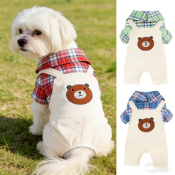 Pijama Para Cães De 4 Pernas , Roupa De Dormir Animais De Estimação , Roupas De Pelúcia Pequenos E Médios