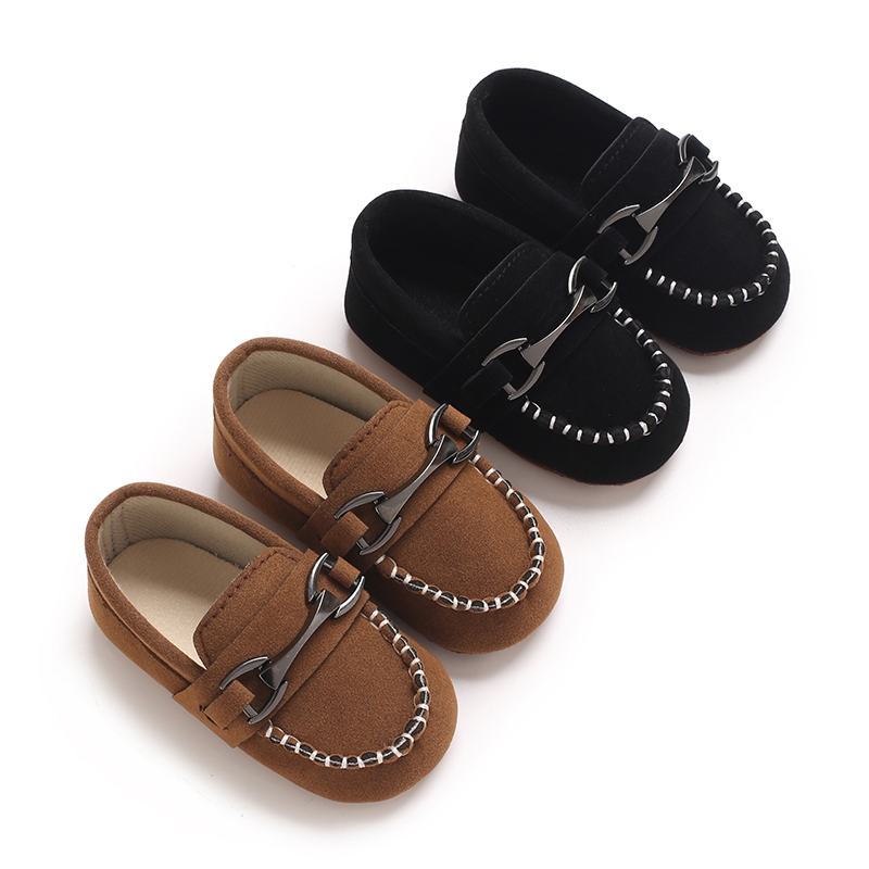 Primavera E Outono Mocassins Estilo Britânico Para Bebês De 0 A 18 Meses Sapatos De Caminhada Confortáveis Antiderrapant
