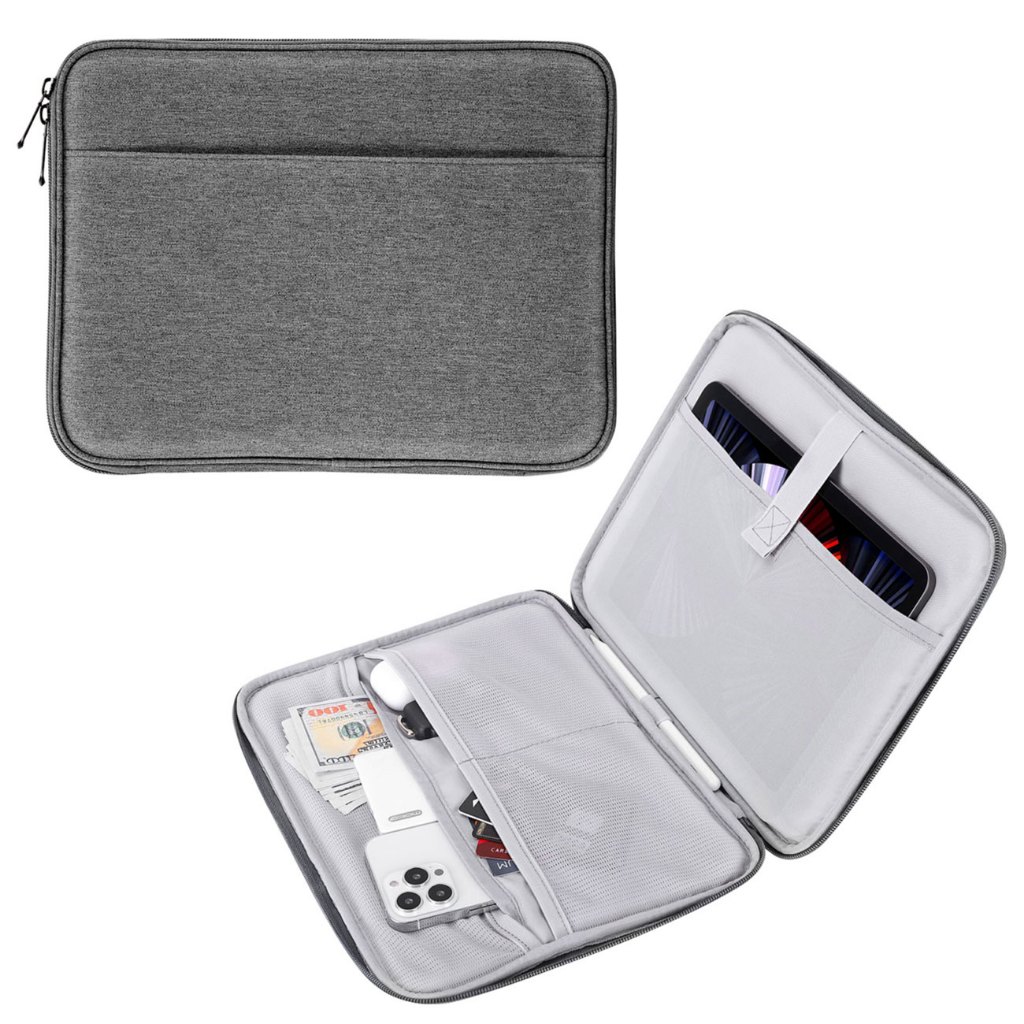 Capa Para Tablet MoKo De 9 A 11 Polegadas , Bolsa De Transporte Protetora Com Dois iPad Air/Pro 11 2024 , 5/4o 10.9 , 9/