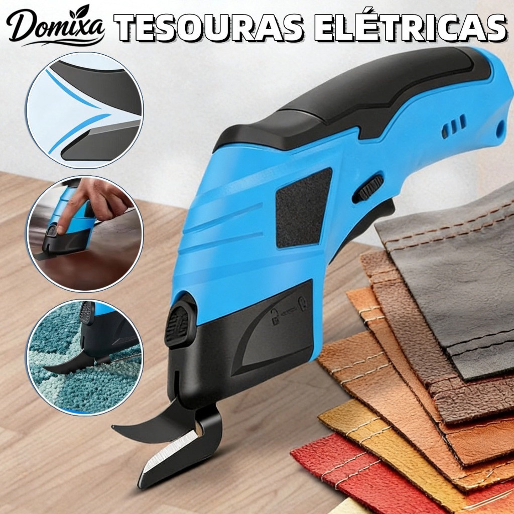 Tesoura Elétrica Para Tecidos Usb Recarregável Bivolt DO
