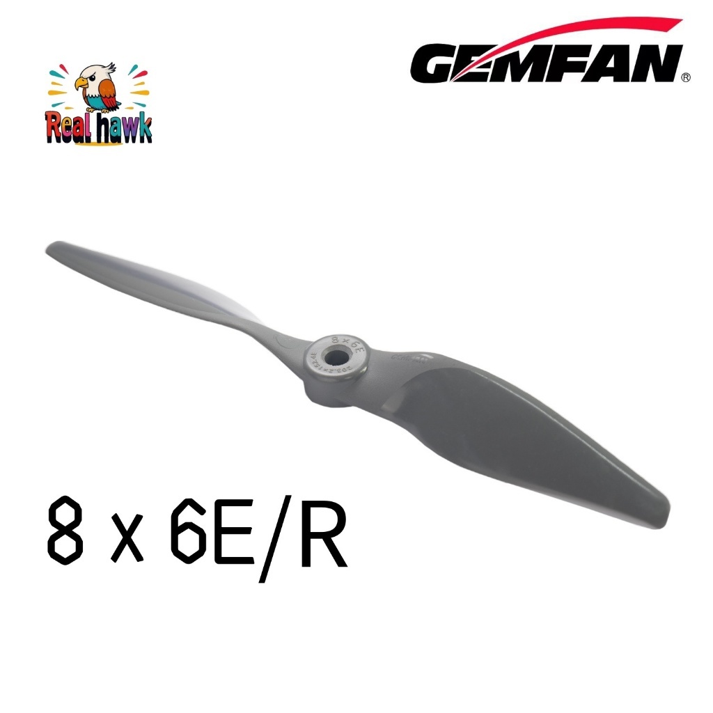 Hélice GEMFAN VORTEX 8x6 Nylon Fibra de Vidro - 4 Peças CW/CCW Alto Desempenho para ASA FIXA RC Mais Eficiente que APC