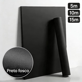 5/10/15/20 Metros Papel de Parede Preto Fosco+ Espátula Aplicação Adesivo Autocolante Cozinha Moveis em Oferta na Shopee