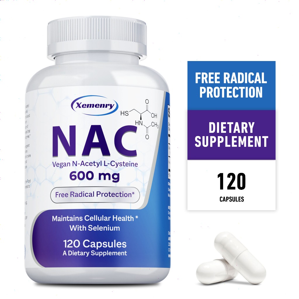 Xemenry contains N-Acetyl Cysteine ​​(NAC) 600 mg, made in the USA, 30/60/120 capsules