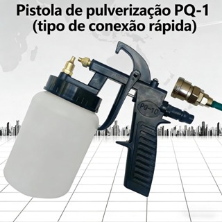 Pistola Para Pintura Ar Direto 500ml Compressor Pneumática Profissional Bico Precisão Pulverizador Tinta em Oferta na Shopee