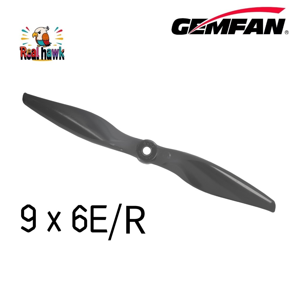 1 Unidade CW/CCW Hélice GEMFAN Vortex 9x6E/R Nylon Vidro 1 Unidade - Alta Performance para Asa Fixa RC Upgrade vs APC