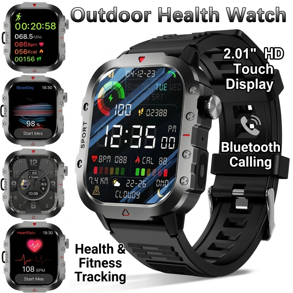 H11 Fitness Smartwatch Relógio Inteligente Monitor De Oxigênio De Pressão Arterial 3ATM Esportivo À Prova D'água Para An